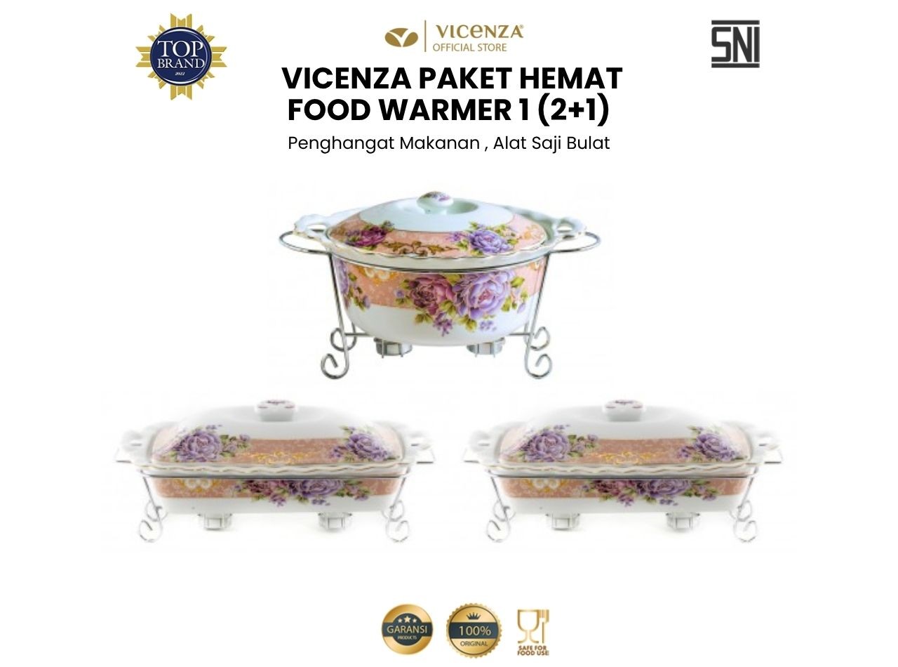 Paket Hemat Food Warmer 1 (2+1) Magnolia